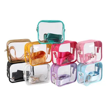 clear stadium bag white