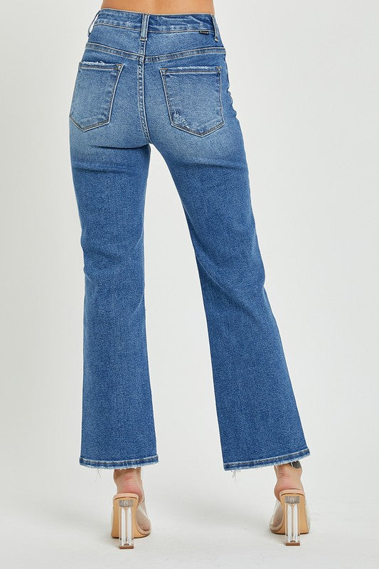 plus size high rise relaxed straight