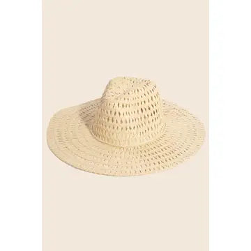 Straw Braid Floppy Hat