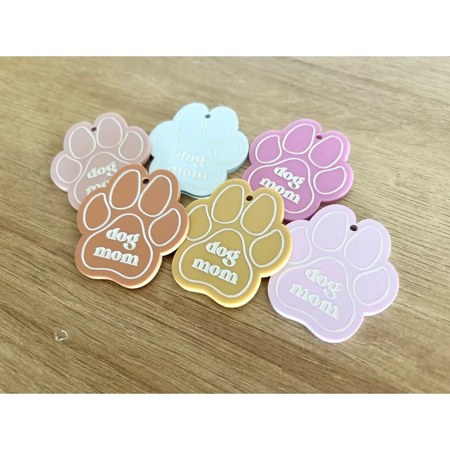 Dog mom keychain