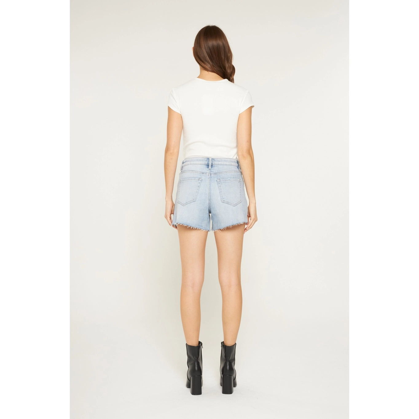 Super High Raw Hem Shorts