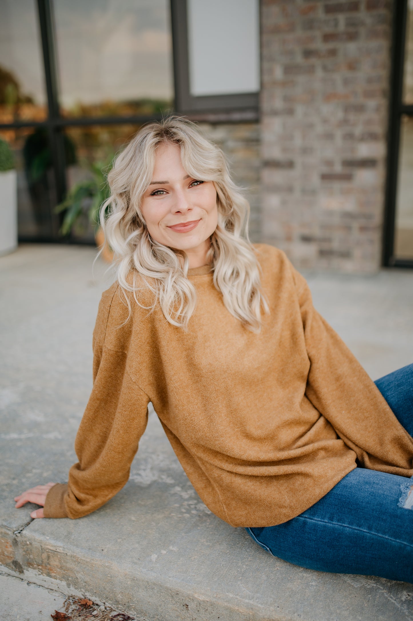 comfy long sleeve oversized top