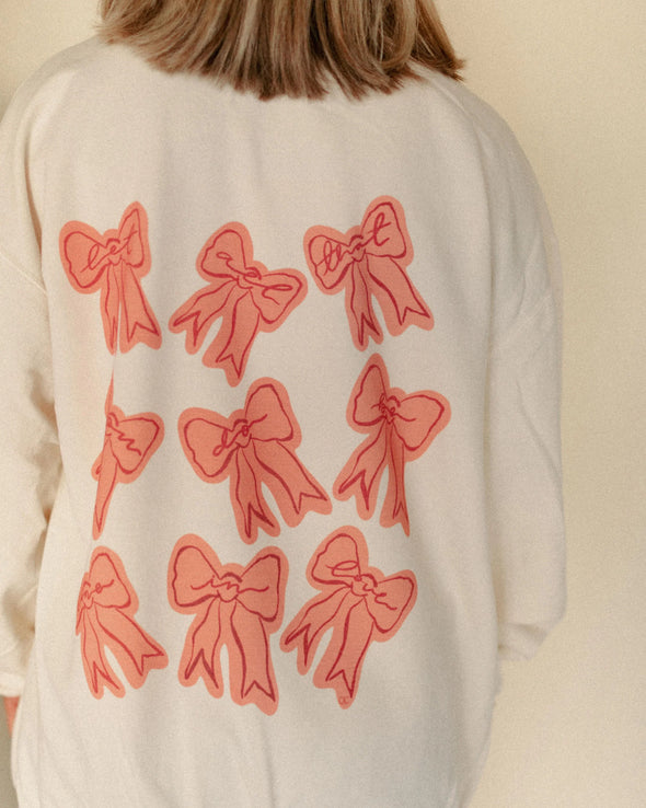pink bow tee