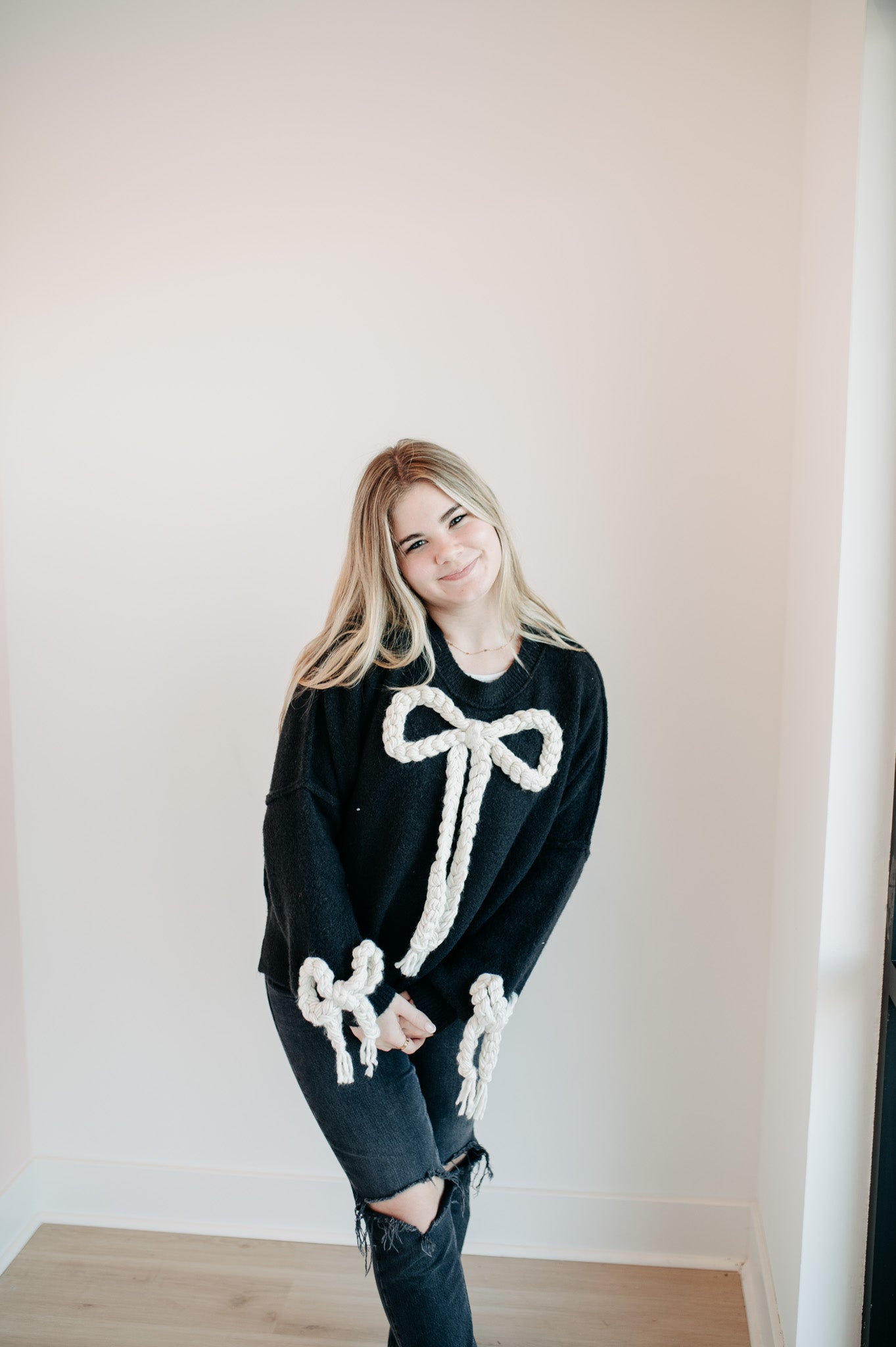 tillie bow sweater