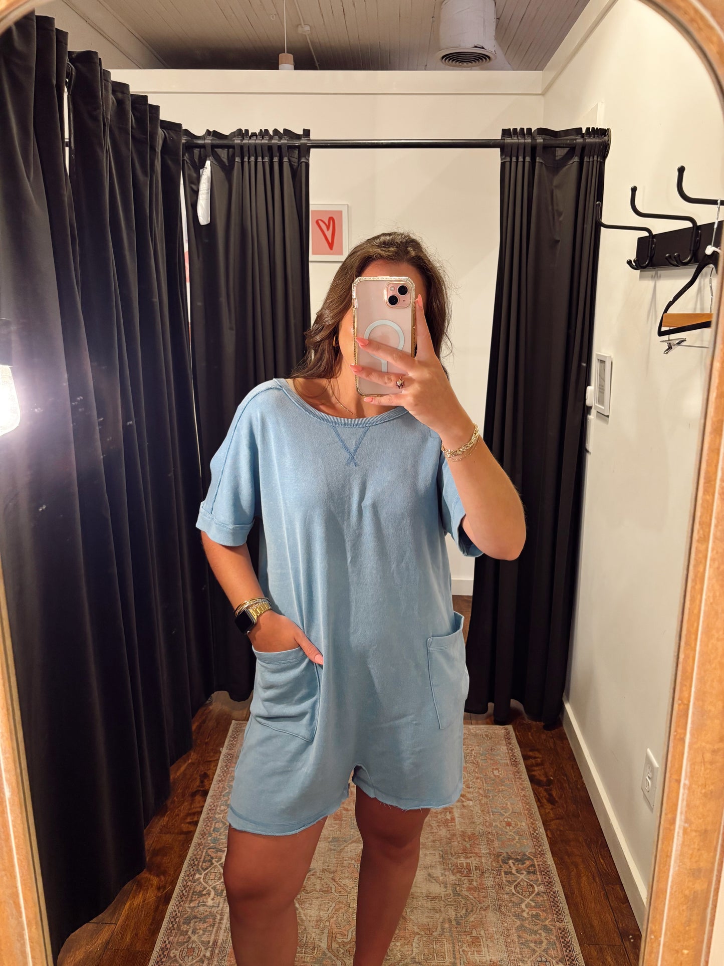 Online- Reversible Romper Blue