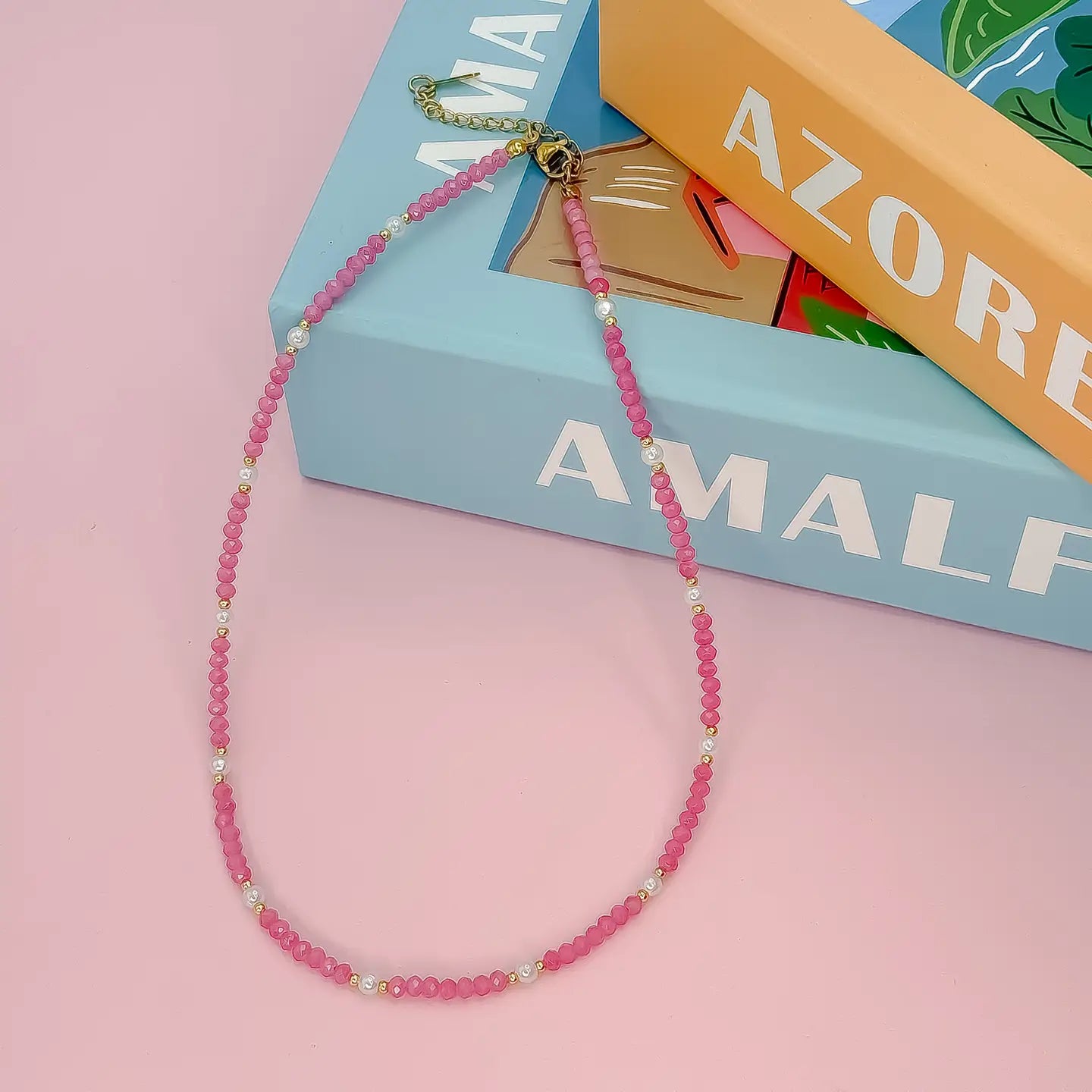 Beads pearl necklace