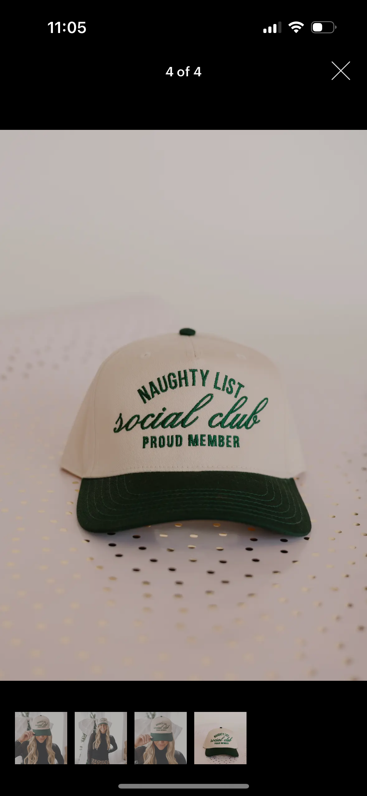 Naughty list social club trucker hat
