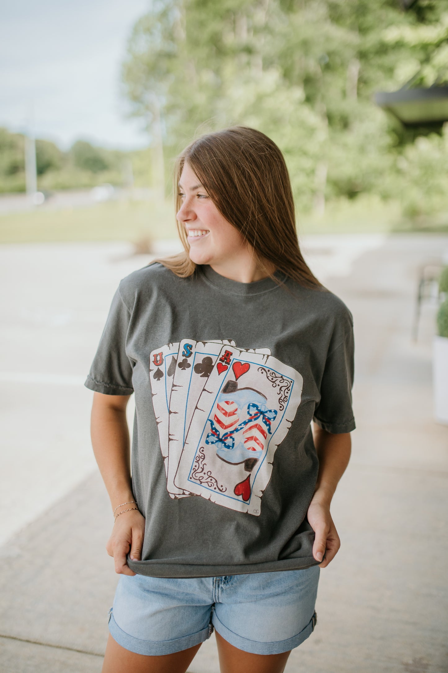 usa cards tee