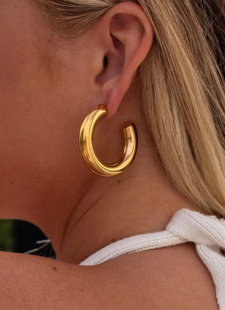 Jolie large hoops gold alco