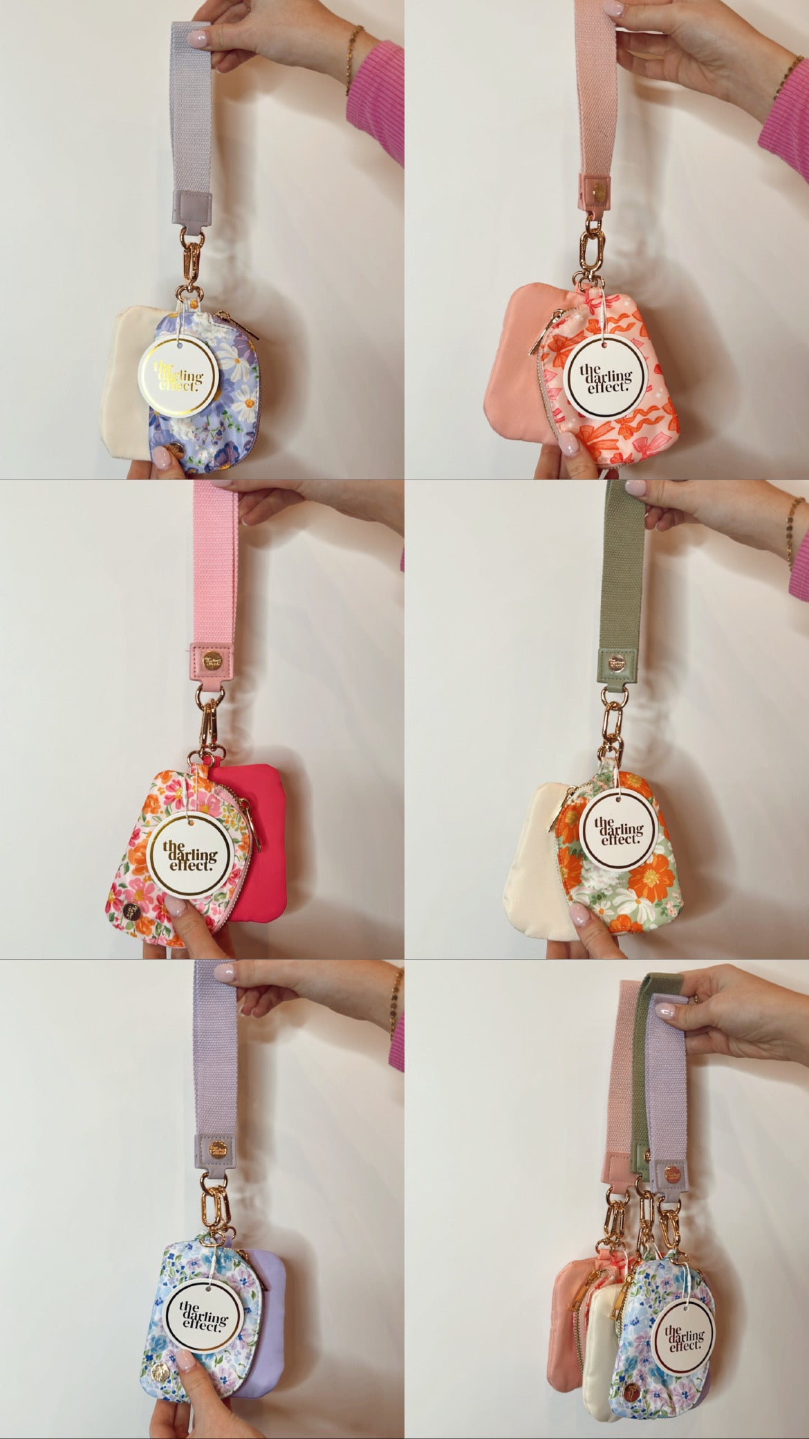 Darling effect dynamic duo pouch wristlet