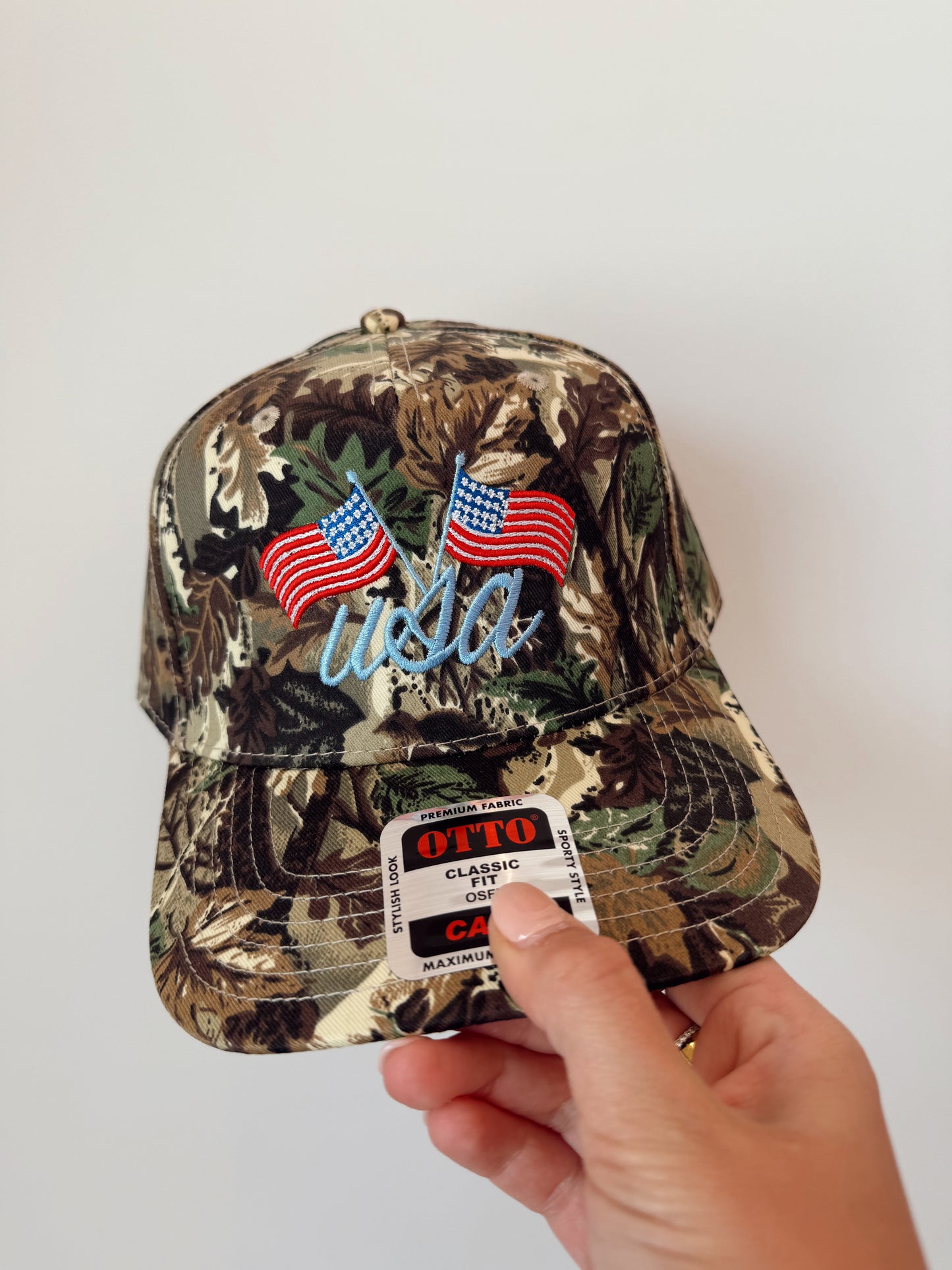 USA Camo Embroidered Hat