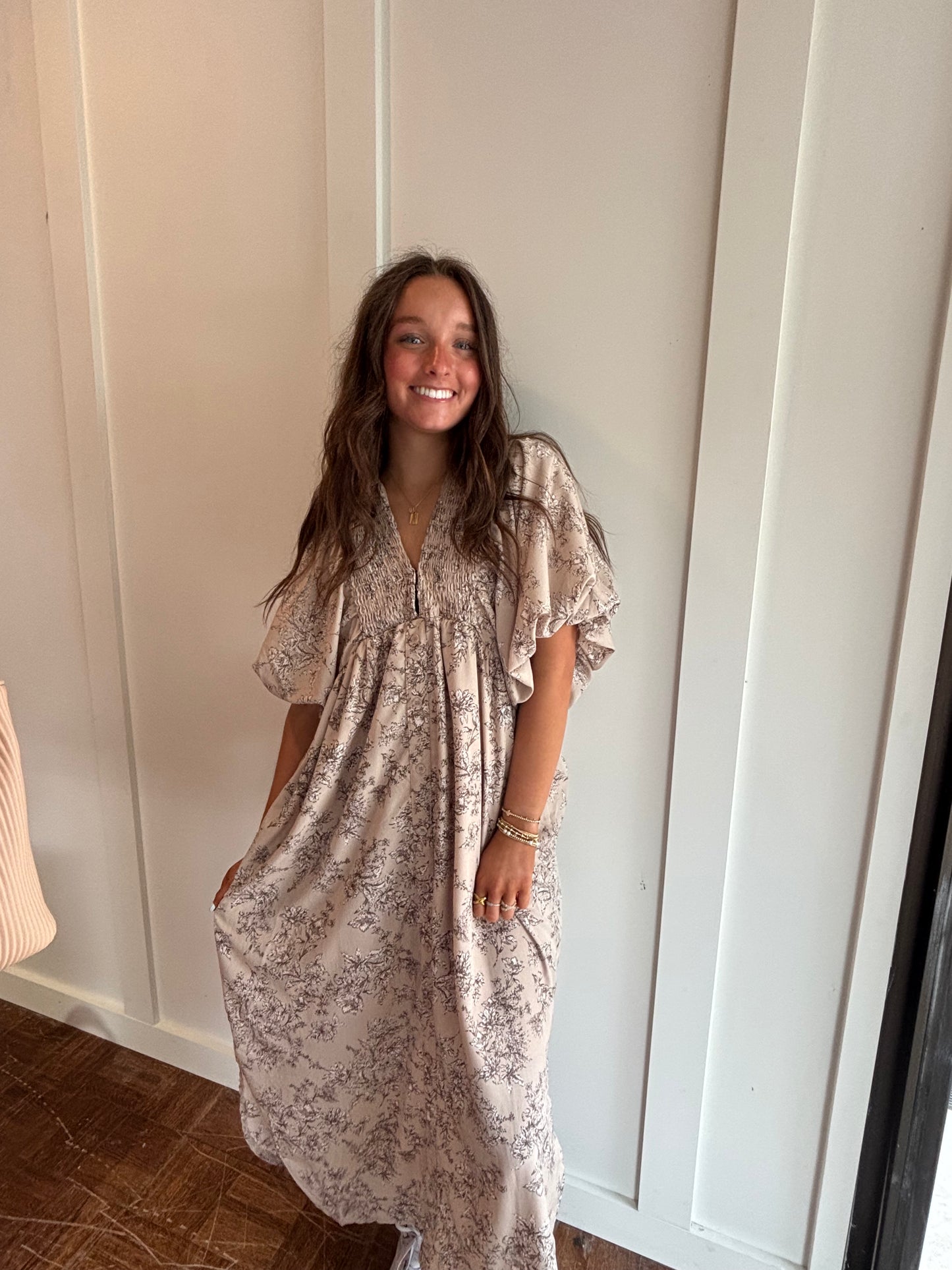ginna ENTRO MAXI FLORAL GREY