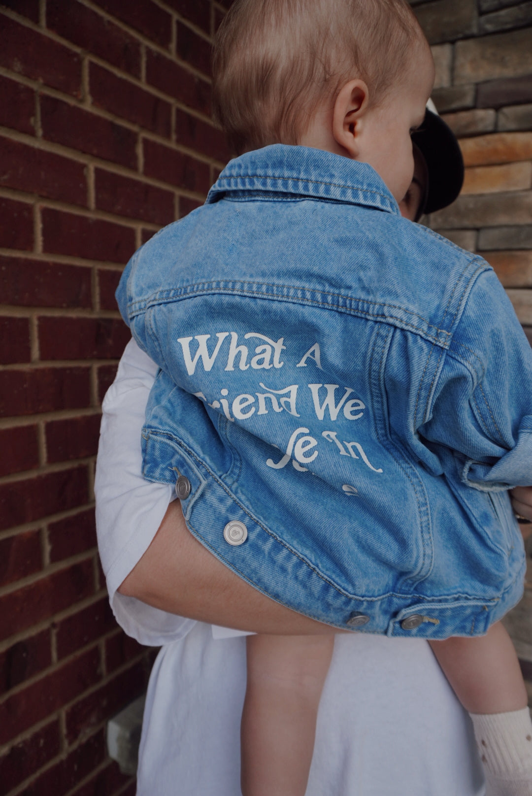 What a friend we have in Jesus denim jacket