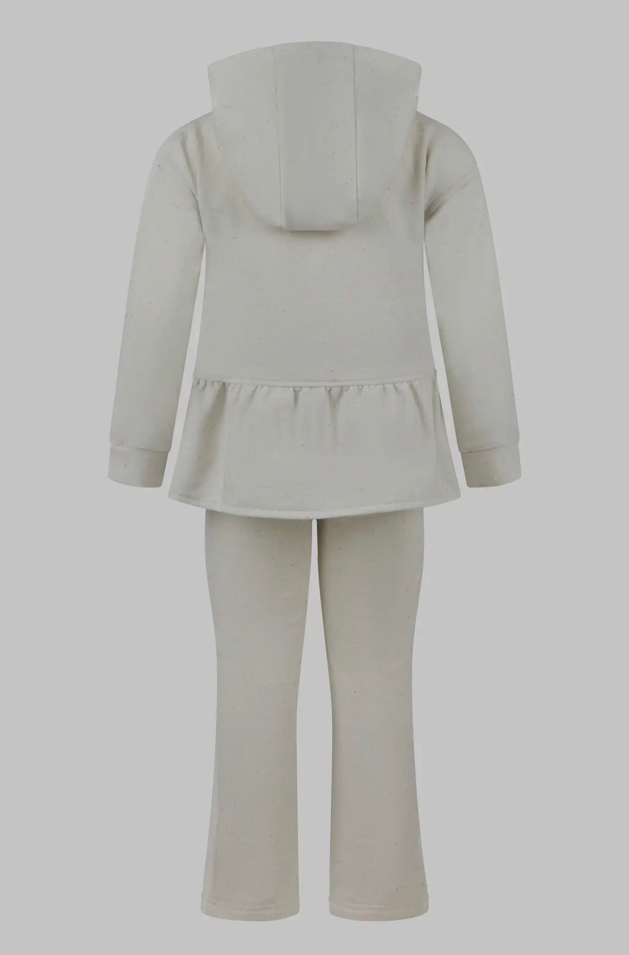 3 piece little girls confetti half zip/pants