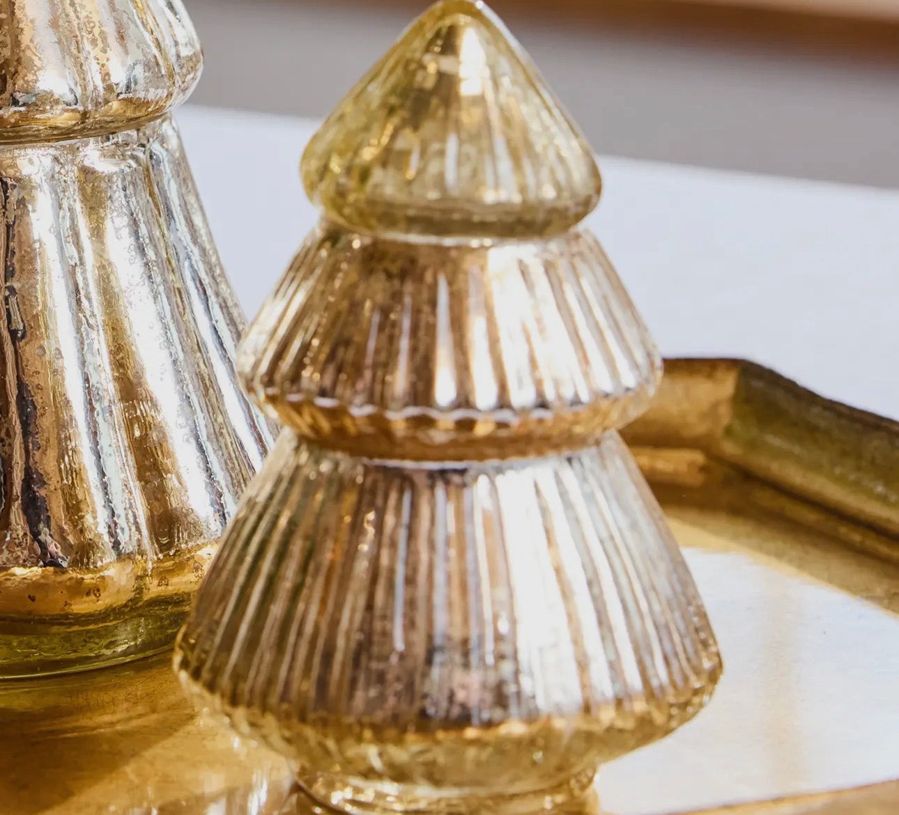 Tree Candle Gold