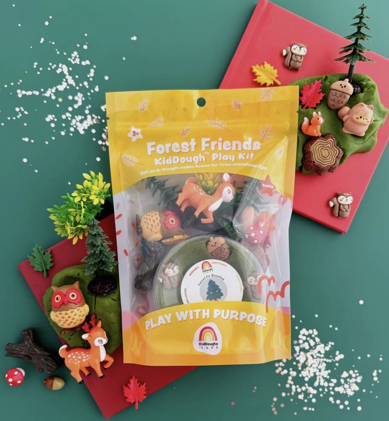 Forest friends Kiddough Play Kit