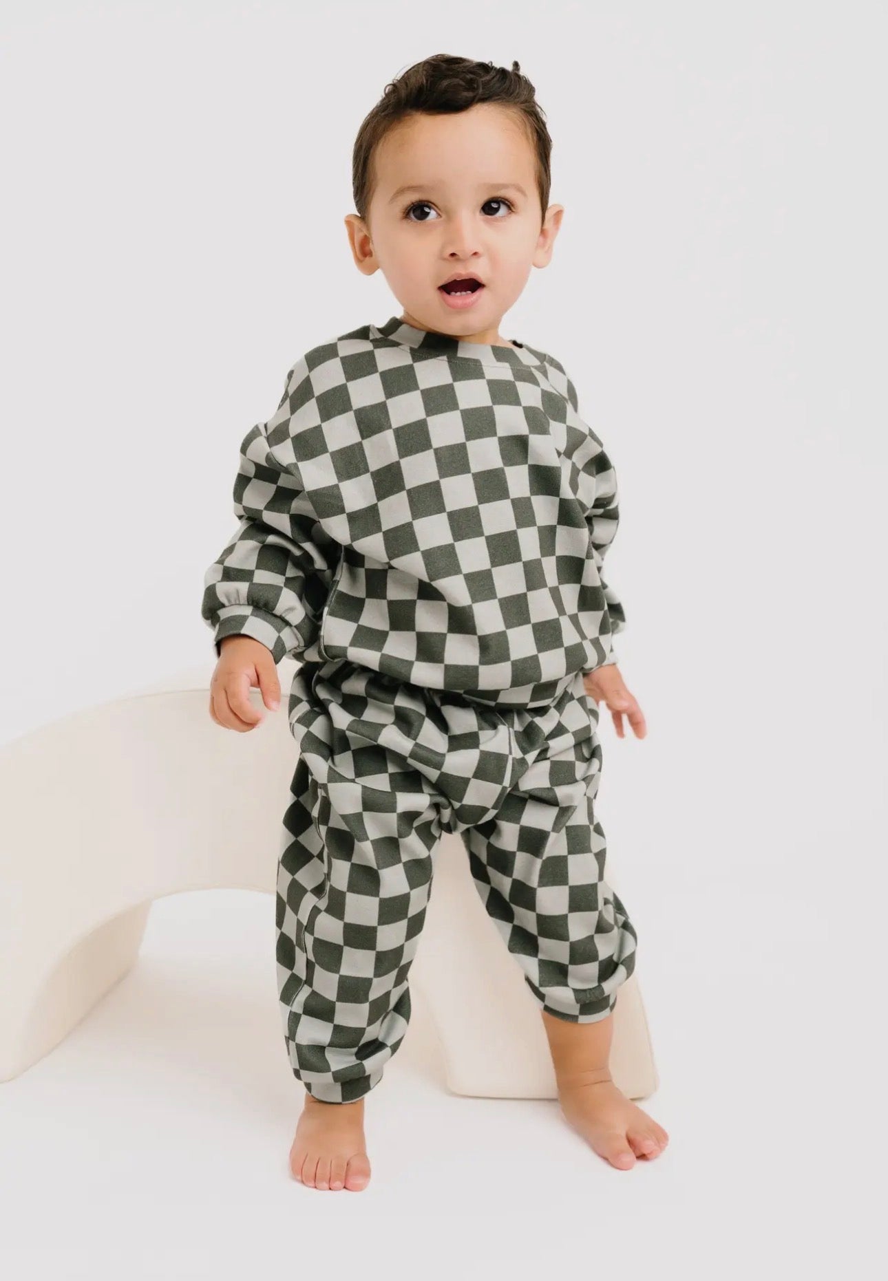 Pine checkered sweatsuit