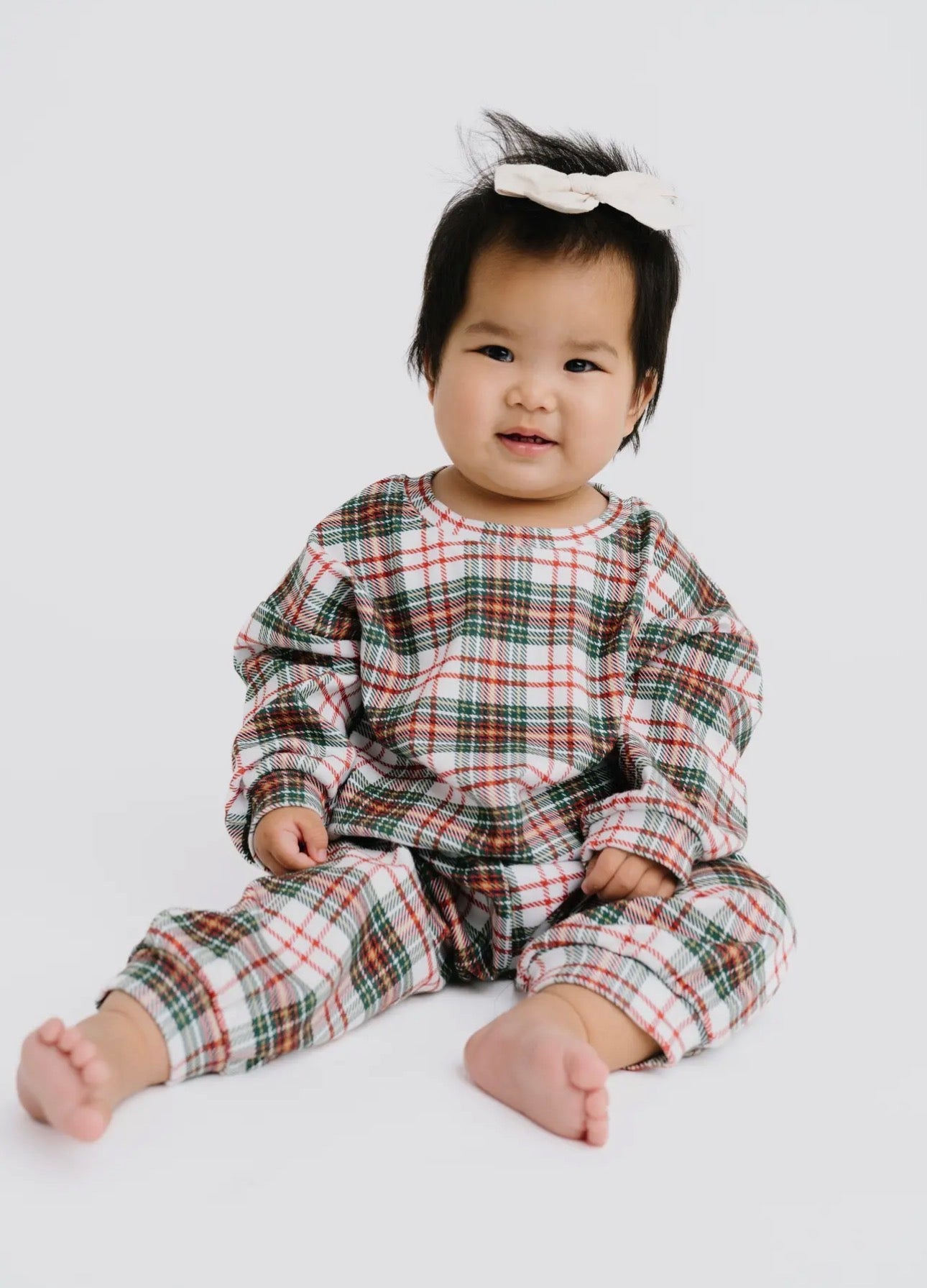 Christmas plaid sweatsuit