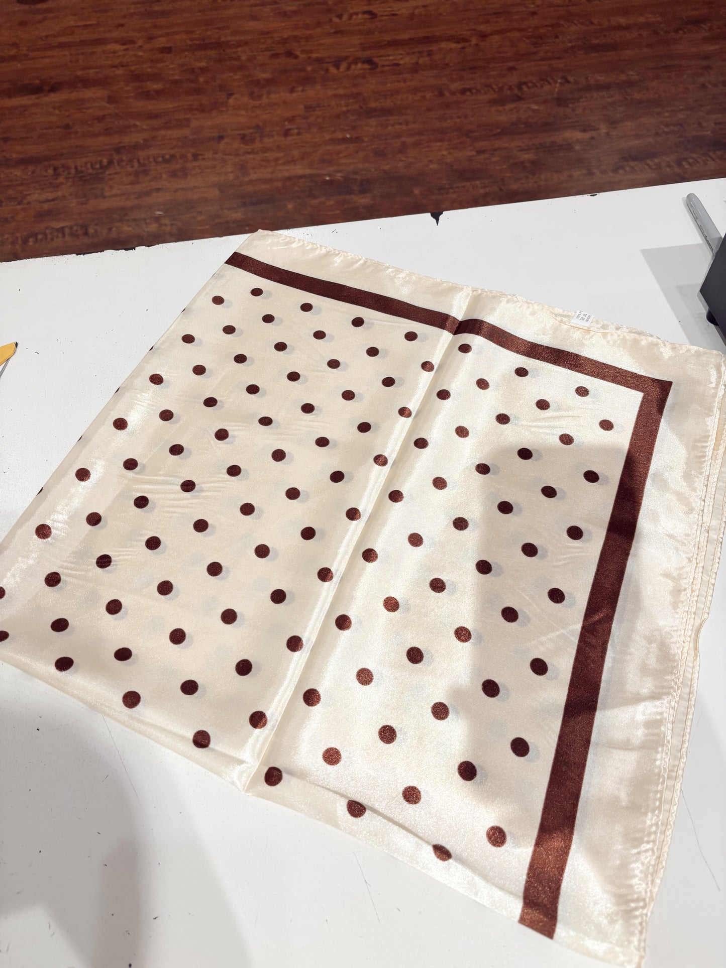 Brown Polka Dot Bandana