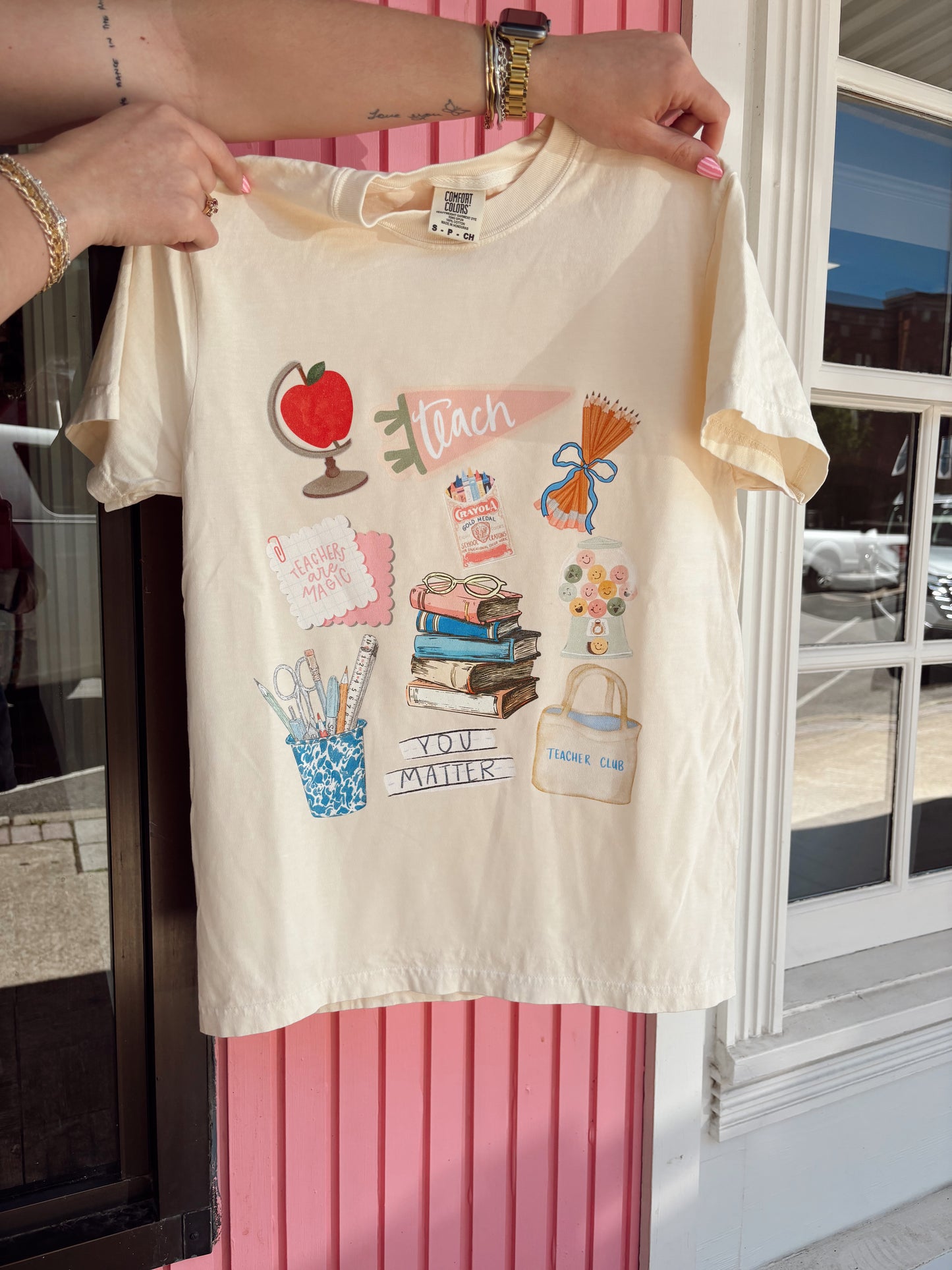 Teacher Collage Graphic tee