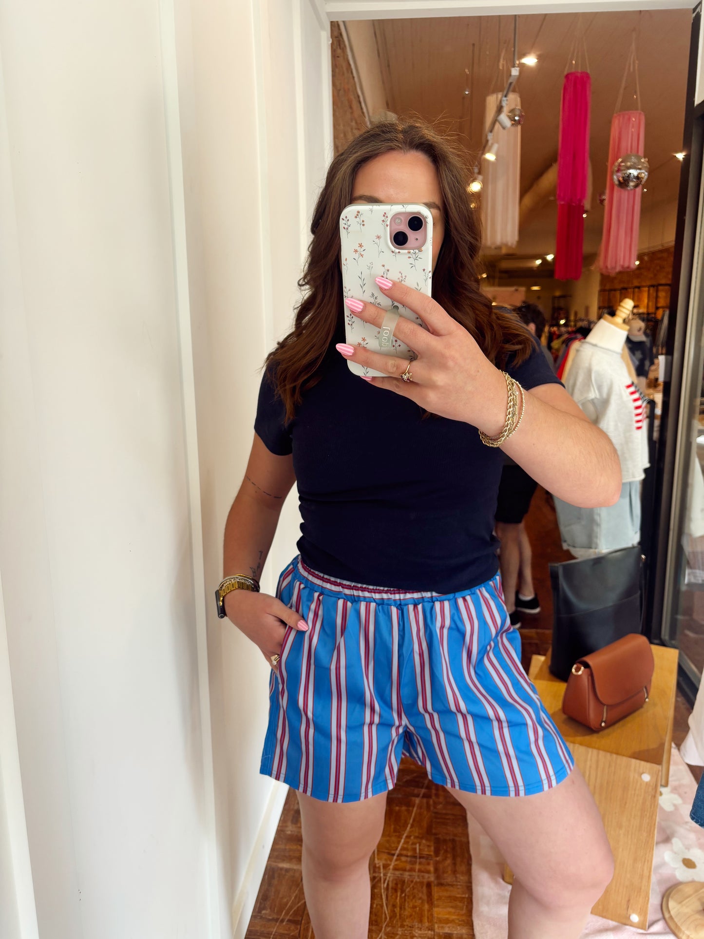 Gracie Blue Boxer Shorts