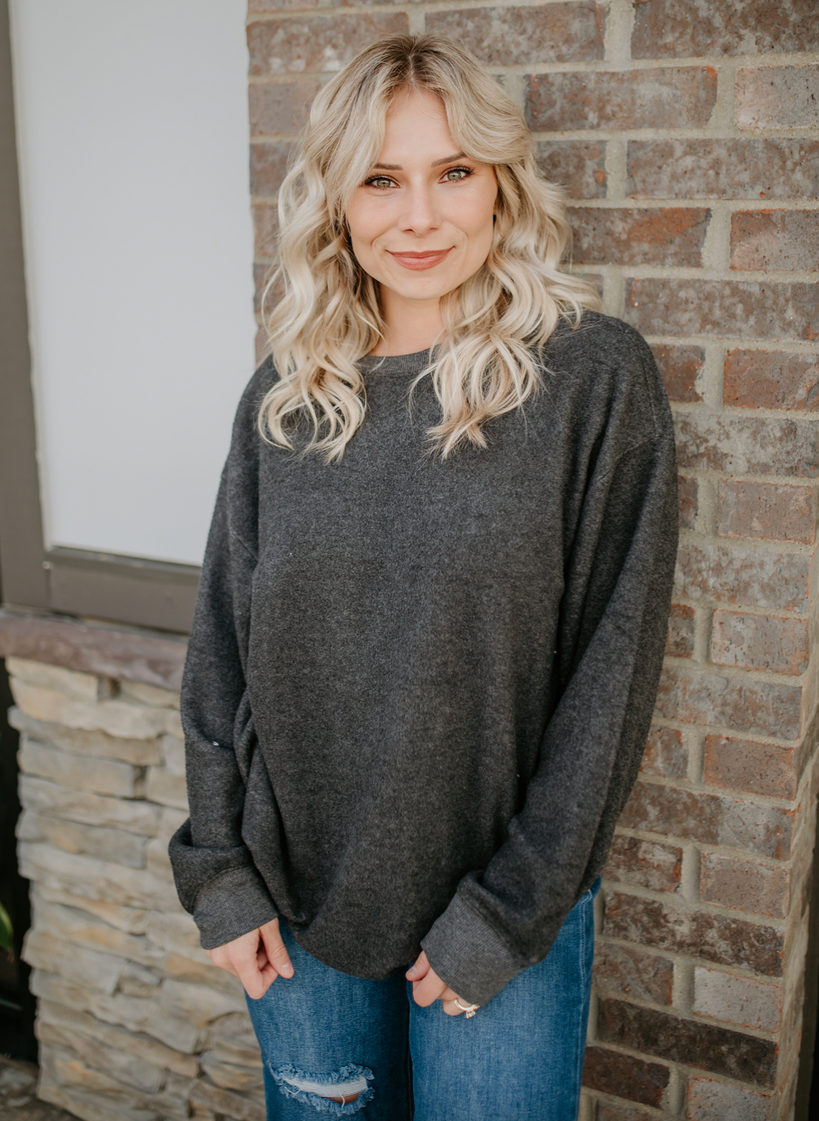 comfy long sleeve oversized top