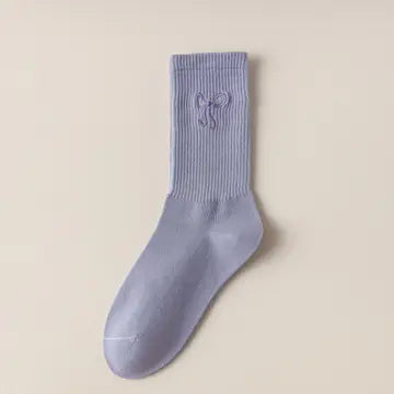 Women's Embroidered Bow SOCKS