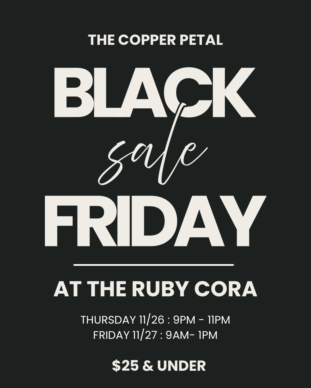 BLACK FRIDAY 2026