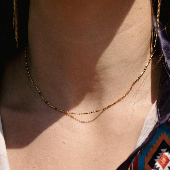 desert sunset necklace