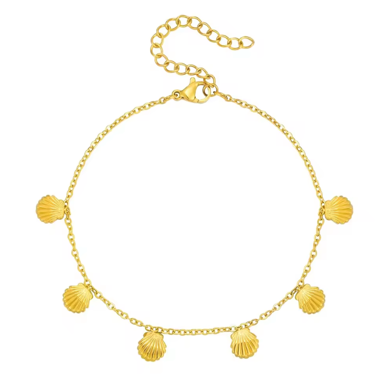 Seaside Pearl Stretch Bracelet alco gold