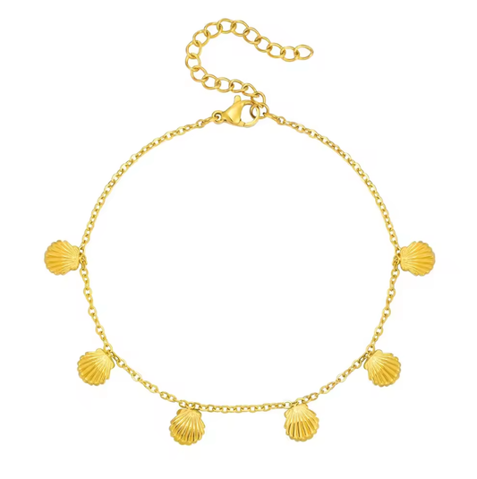 Seaside Pearl Stretch Bracelet alco gold