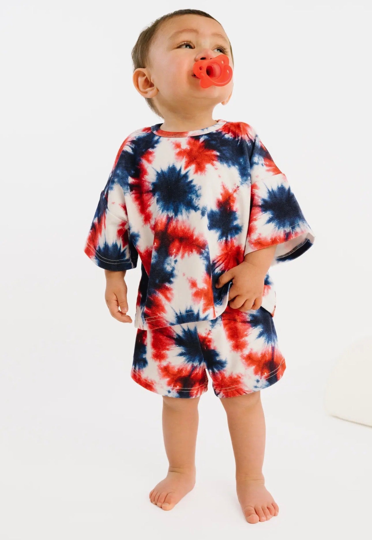 Firecracker tie dye slouchy set
