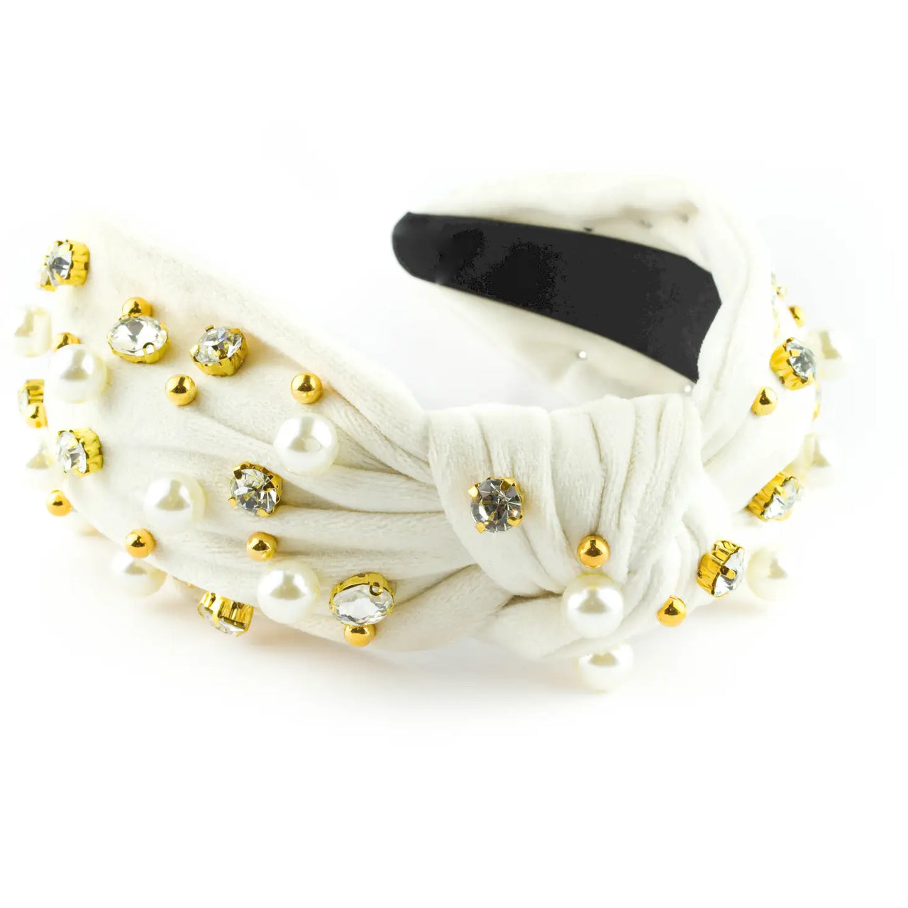 Rhinestone Headband - Ivory