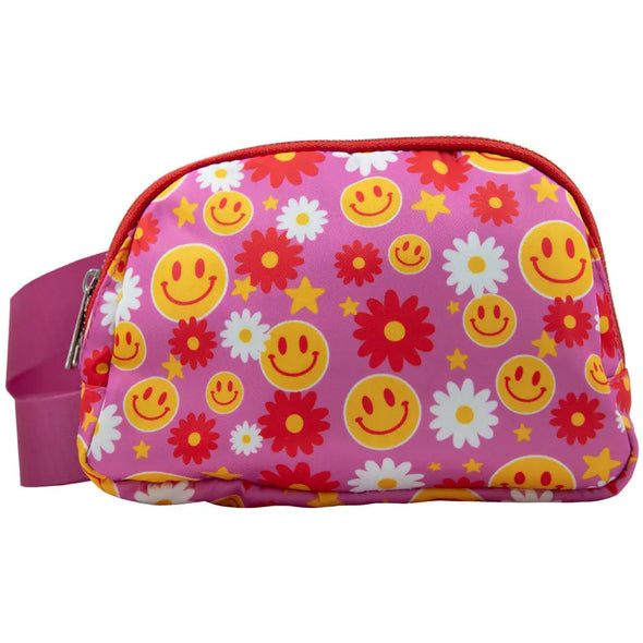 Flower Smiley Belt Bag