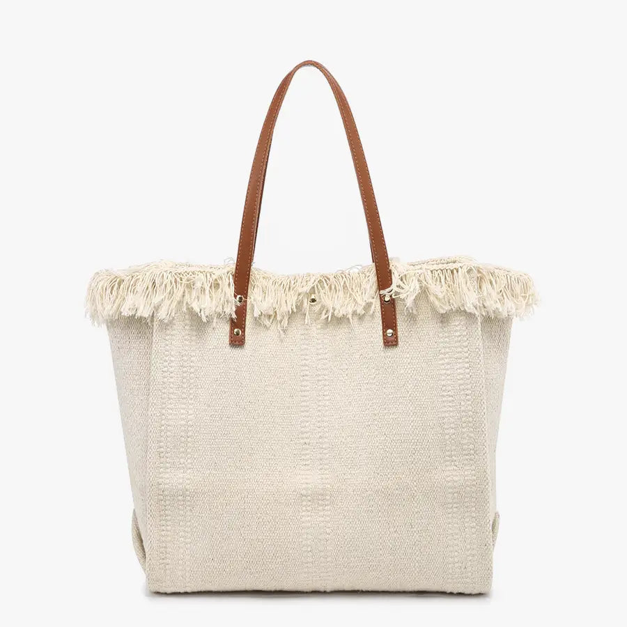 Madison Handwoven Fringe Tote