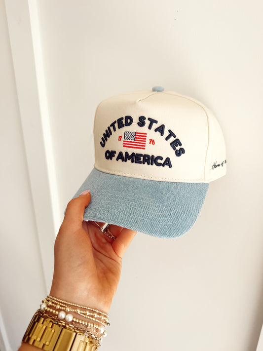 United States of America Vintage Trucker