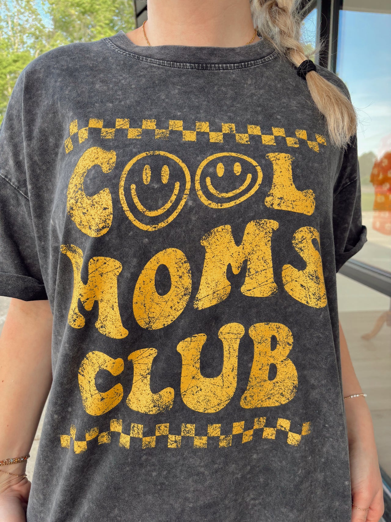 cool moms club mineral washed tee