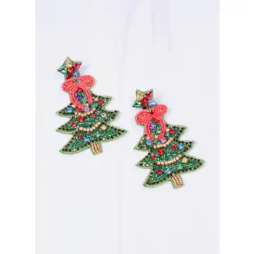 Trim the Tree Earring Green