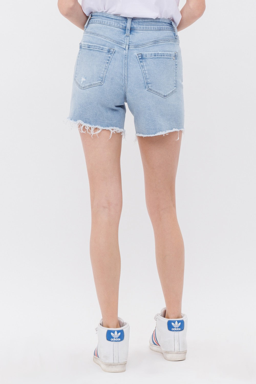 HIGH RISE MIDI SHORTS STRETCH