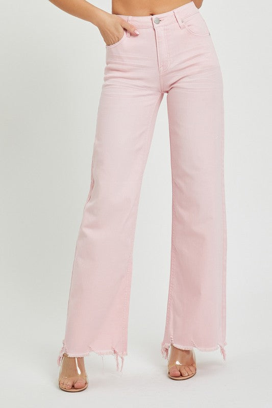 high rise wide leg pant