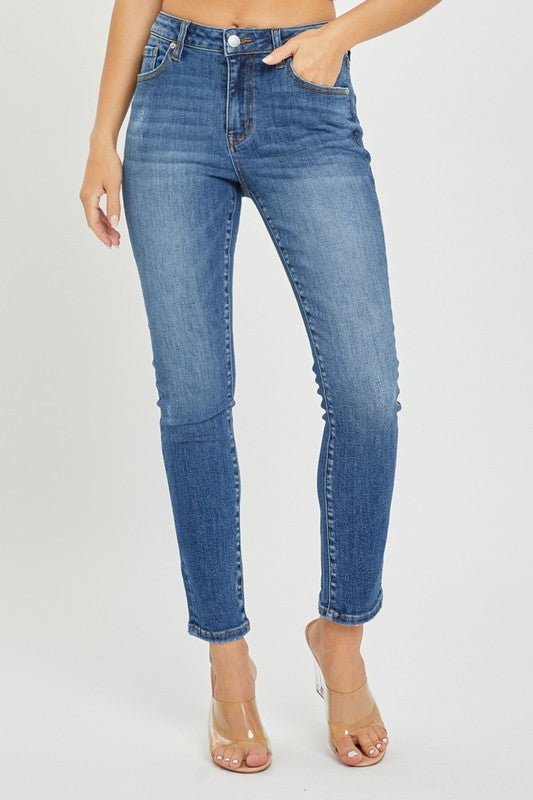 plus size mid rise skinny