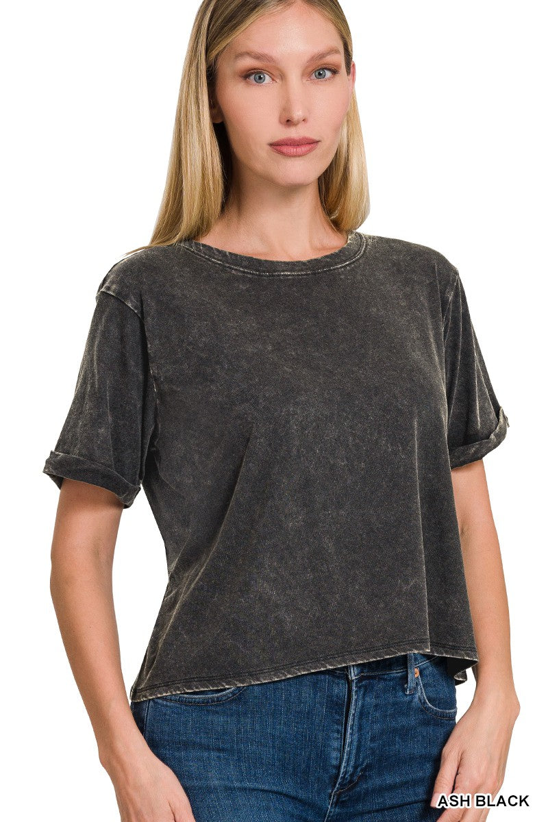 acid wash tee