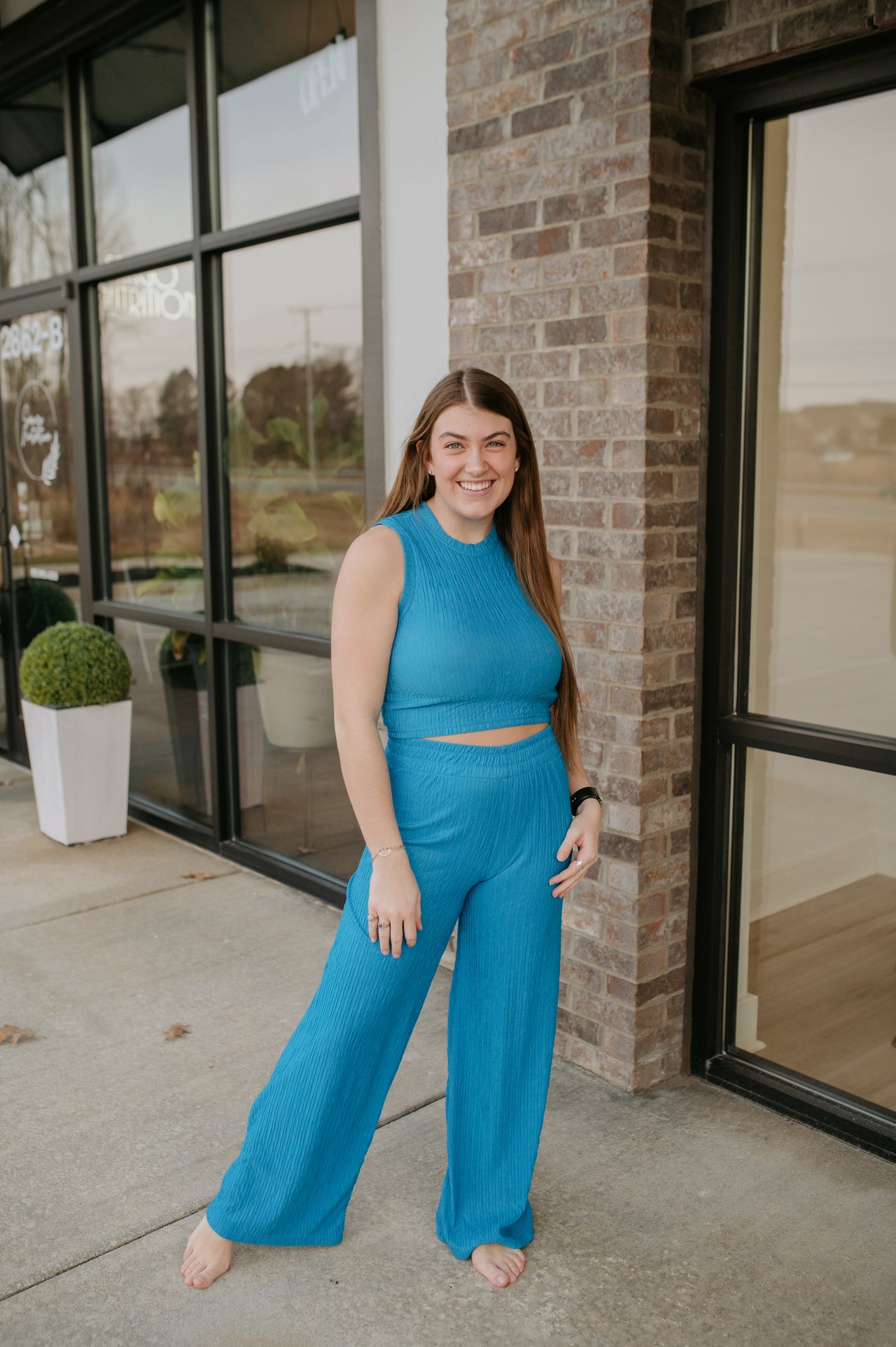 hallie set blue