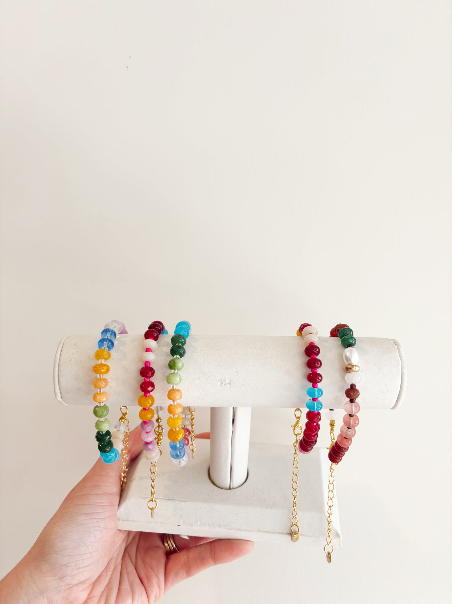 Natural beaded bracelets