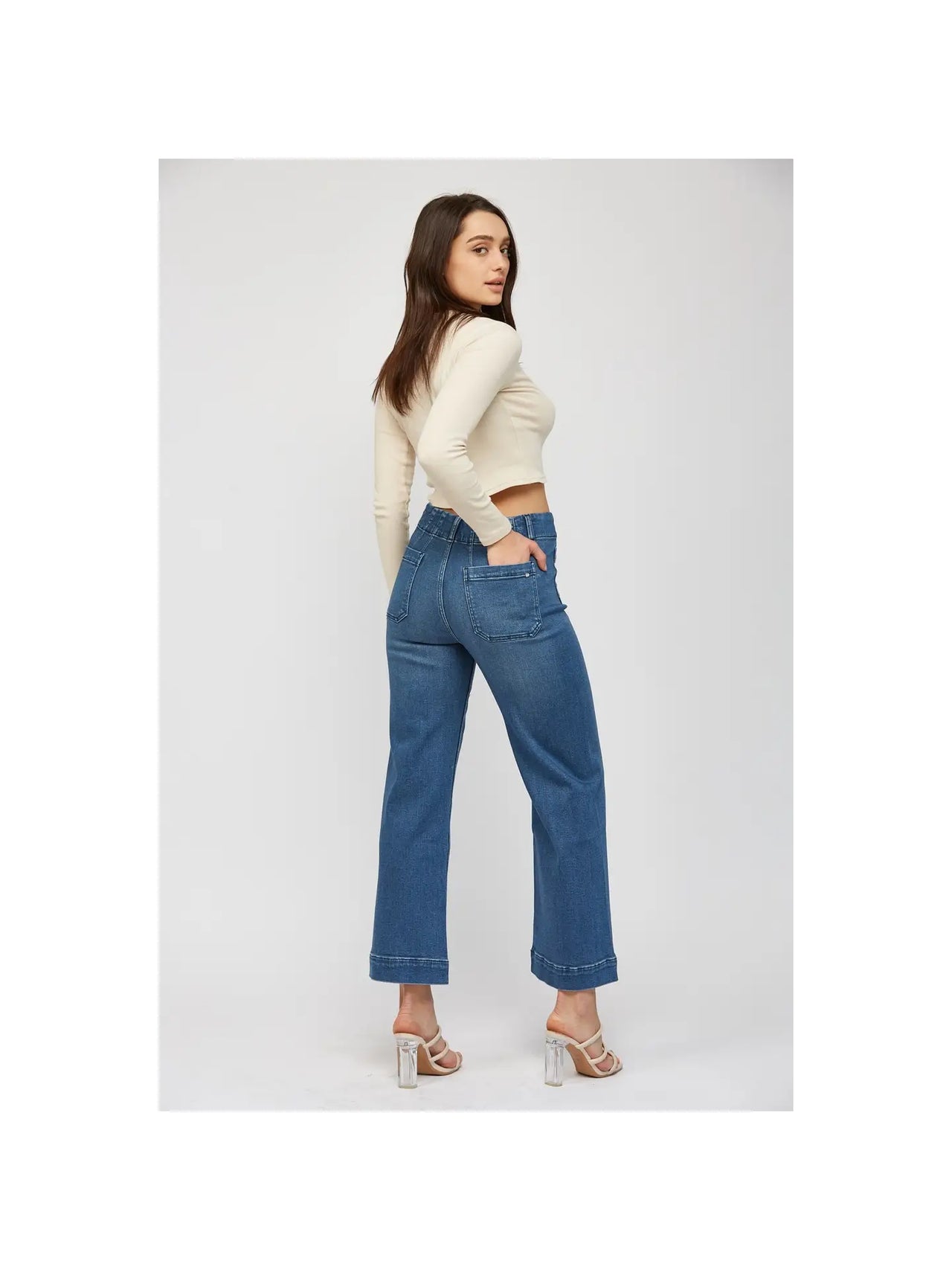 Super High Rise Wide Leg Cropped - Super Soft