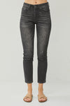 plus mid rise ankle skinny