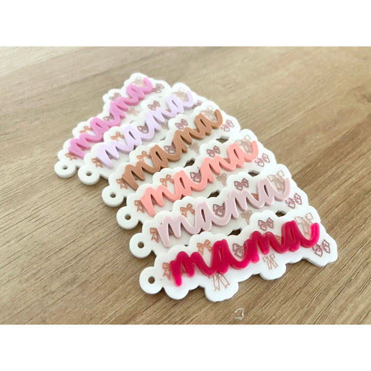 Bow mama keychain