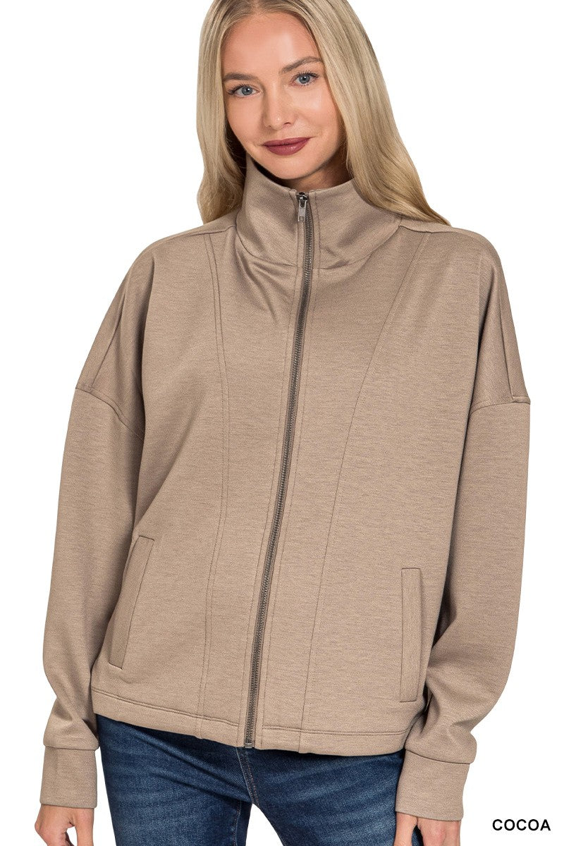 Scuba Full Zip Jacket COCOA