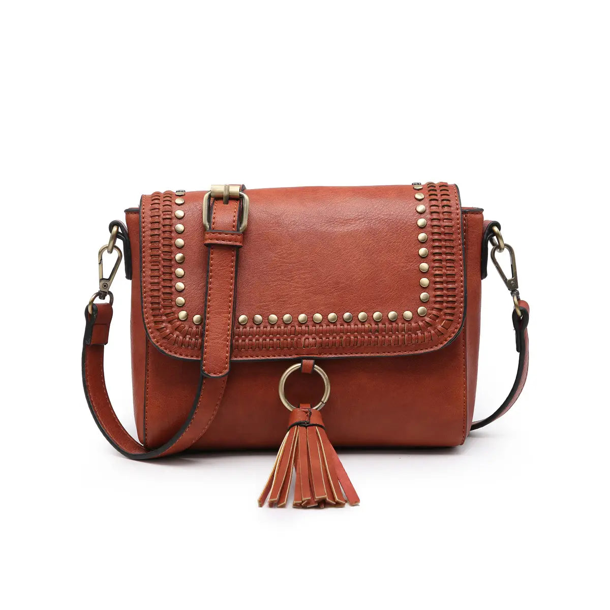 Sage Studded Crossbody