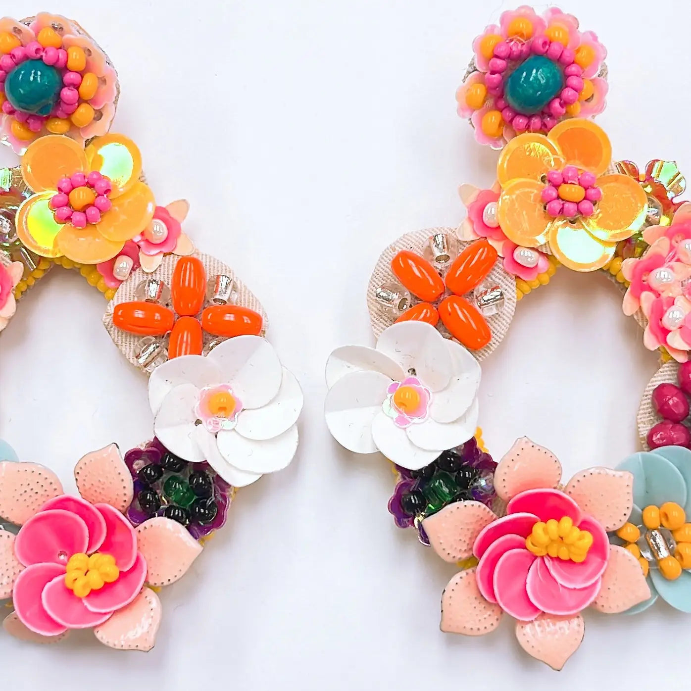 Spring bouquet earring